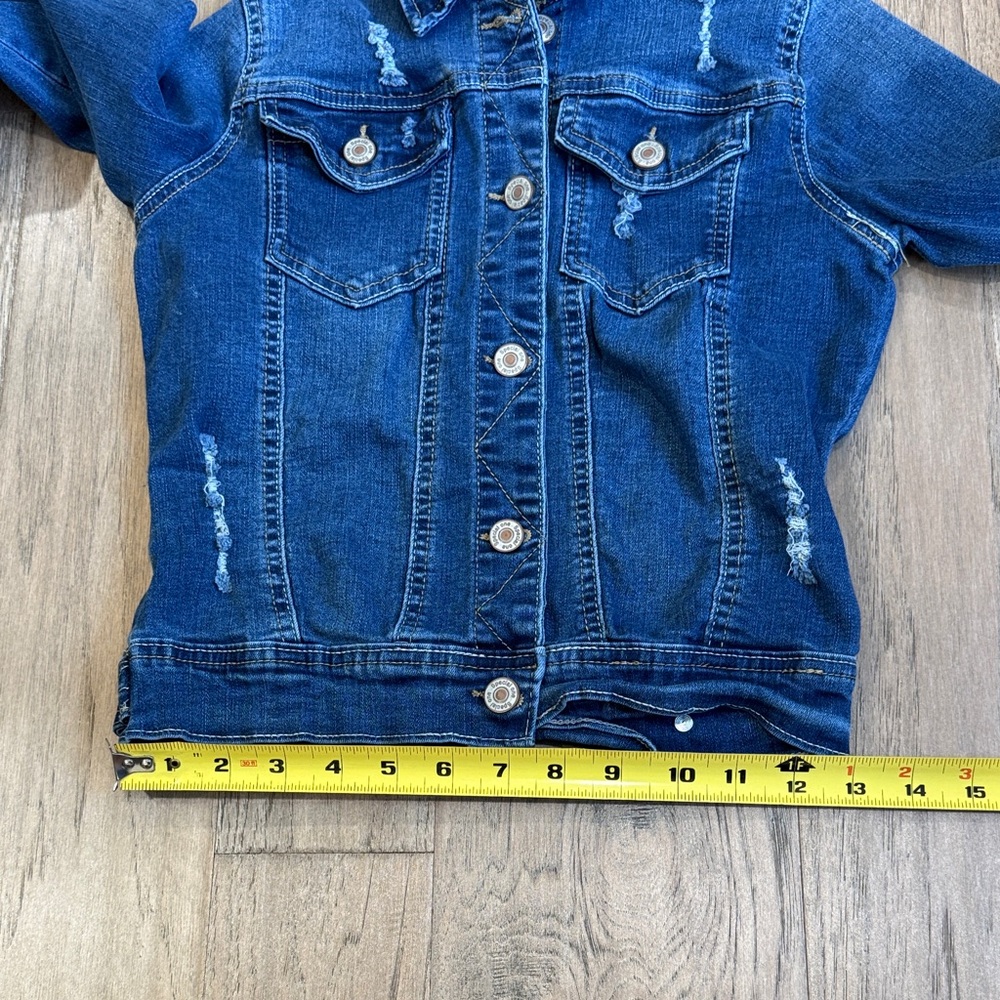 Special One Classic Blue Distressed Denim Jacket Size Small - Picture 10 of 10